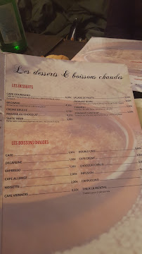 Restaurant italien Le Caprizzio à Cergy (le menu)