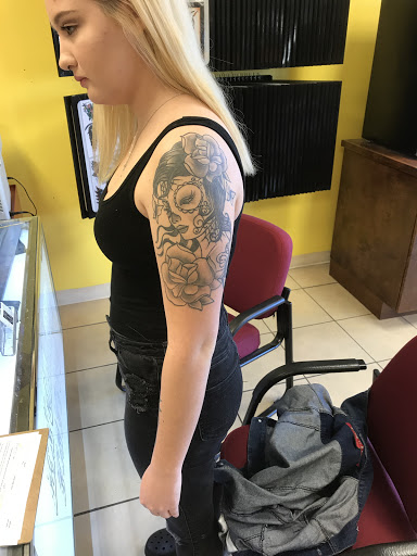 Explore black lab tattoo ideas, creative tattoo ideas in Augusta, available at Excalibur Art Collective