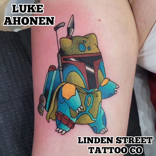 Explore chainsaw man tattoo ideas, creative tattoo ideas in Fort Collins, available at Linden Street Tattoo Company