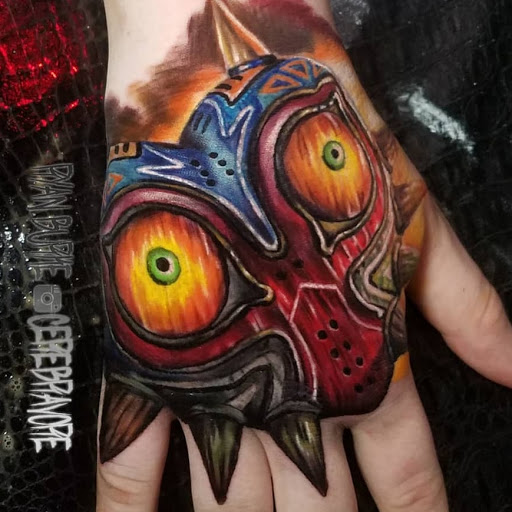 Explore cancer ribbon tattoo ideas, creative tattoo ideas in Forest Grove, available at Necropolis Tattoo