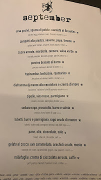Restaurant BARRED à Rome - menu / carte