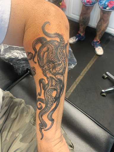 Explore seabee tattoo ideas, creative tattoo ideas in Panama City Beach, available at Oxygen Tattoo and Body Piercing Studio