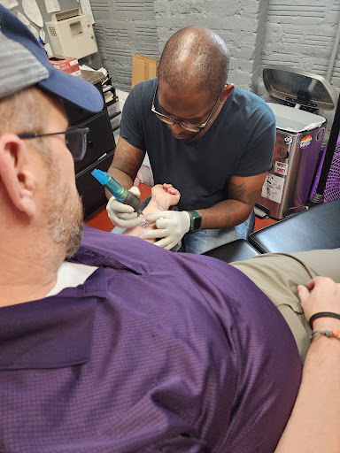 Explore cover up tattoo ideas leg, creative tattoo ideas in Birmingham, available at Classic 13 Tattoo