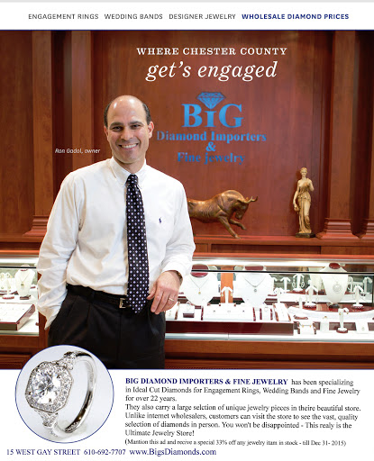 Jewelry Store «BIG Diamond Importers & Fine Jewelry», reviews and photos, 15 W Gay St, West Chester, PA 19380, USA