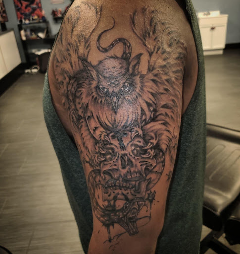 Explore divine feminine tattoo ideas, creative tattoo ideas in Palm Harbor, available at Angry Owl Tattoo and Piercing