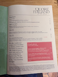 Menu du Quore Italiano Duomo à Milan