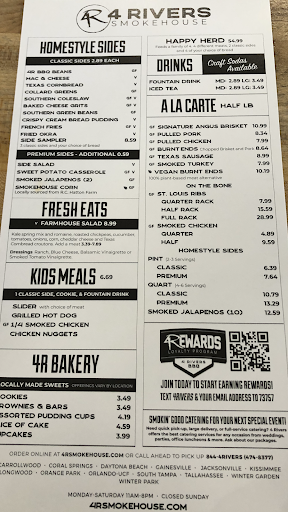 Barbecue Restaurant «4 Rivers Smokehouse», reviews and photos, 1047 S Dillard St, Winter Garden, FL 34787, USA