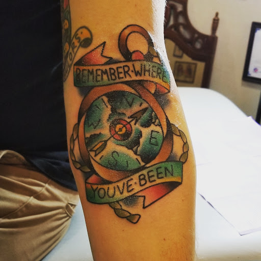 Explore cute monkey tattoo ideas, creative tattoo ideas in Pittsburgh, available at Atlas and Anchor Tattoo