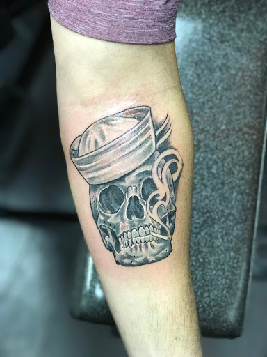 Explore rectangle tattoo ideas, creative tattoo ideas in Addison, available at Cat Tattoo