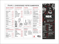 Menu du NBK Naanerie Rennes-La courrouze à Rennes