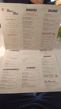 Menu / carte de PNY VIEUX-LILLE à Lille