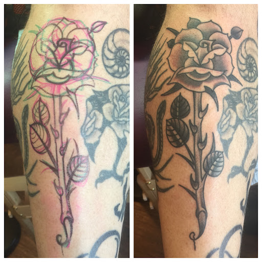 Explore lacrosse tattoo ideas, creative tattoo ideas in Warrenville, available at NoodlesTattoo Co. & Studio