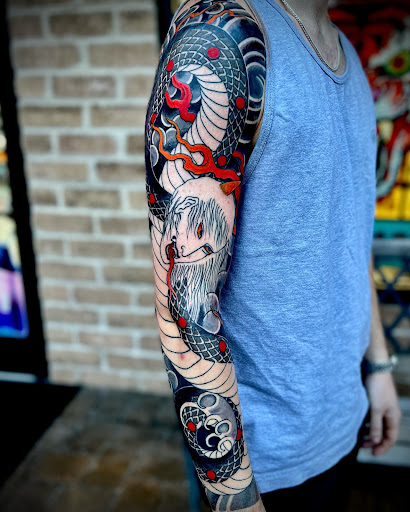 Explore daughters name tattoo ideas for dad, creative tattoo ideas in Virginia Beach, available at Salt Water Tattoo