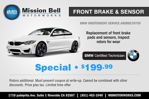 Auto Repair Shop «Mission Bell Motorworks», reviews and photos, 1710 Palmyrita Ave #1, Riverside, CA 92507, USA