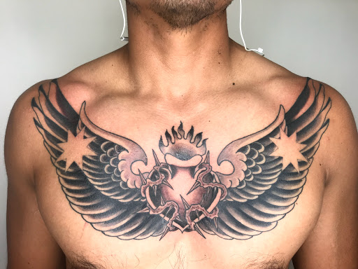 Explore teddy bear tattoo ideas, creative tattoo ideas in Kearney, available at Bread N Butter Tattoo