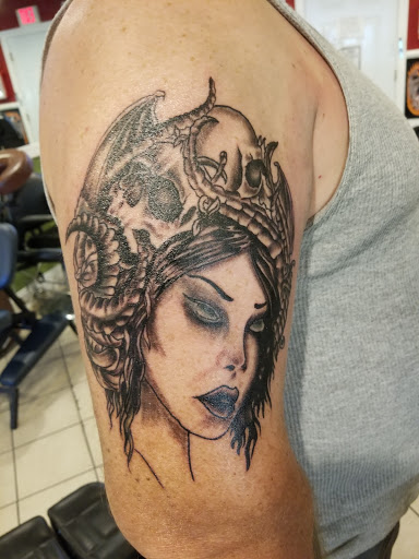 Explore throat tattoo ideas for men, creative tattoo ideas in Myrtle Beach, available at Pitbull Tattoo and Piercing Clinic