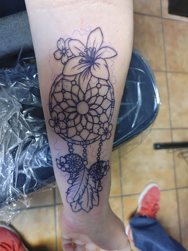 Explore black white tattoo ideas, creative tattoo ideas in Round Rock, available at Legacy Tattoos & Piercing