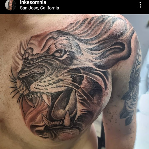 Explore upper back tattoo ideas for guys, creative tattoo ideas in Brentwood, available at Eleven Mag Tattoo