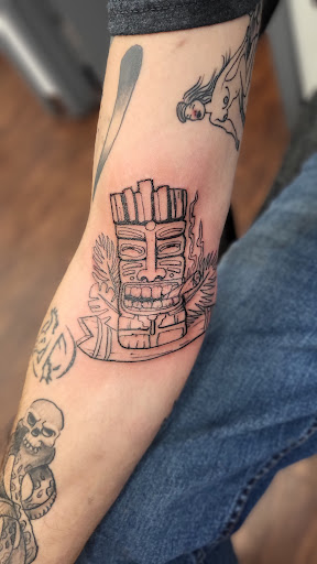 Explore deer skull tattoo ideas, creative tattoo ideas in Lewiston, available at Walkins tattoos studio
