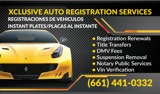 Xclusive Auto Registration Services