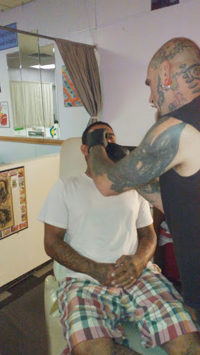 Explore clock sleeve tattoo ideas, creative tattoo ideas in Niles, available at Order & Chaos Tattoo