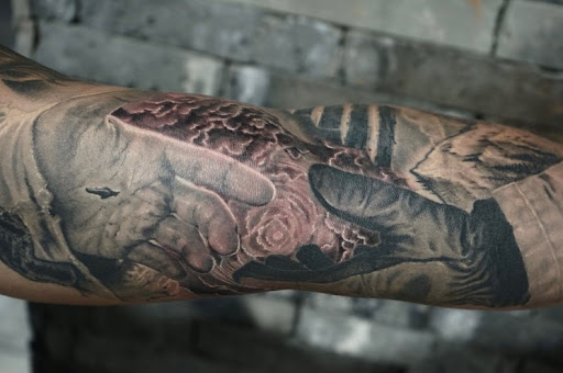 Explore veteran tattoo ideas, creative tattoo ideas in San Antonio, available at Firme Copias Tattoo Studio