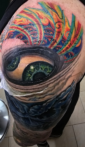 Explore side head tattoo ideas, creative tattoo ideas in Toms River, available at Jersey Sure Lines Tattoo