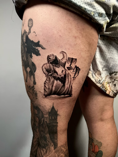 Explore tattoos on hand ideas, creative tattoo ideas in Kissimmee, available at Fallen Sparrow Tattoo Co