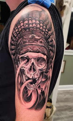 Explore thor's hammer tattoo ideas, creative tattoo ideas in Charles Town, available at Blue Heron Tattoo