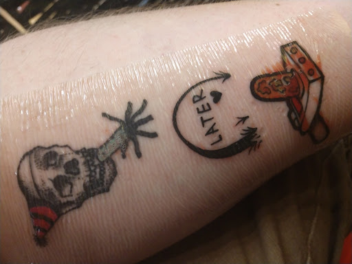 Explore tattoo name placement ideas, creative tattoo ideas in Edison, available at Tattoo Asylum