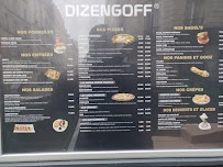 Menu du Dizengoff Pizza 17ème à Paris