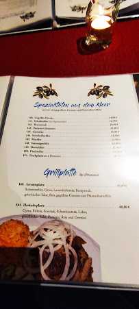 Carte du Restaurant Taverna Artemis à Schleswig