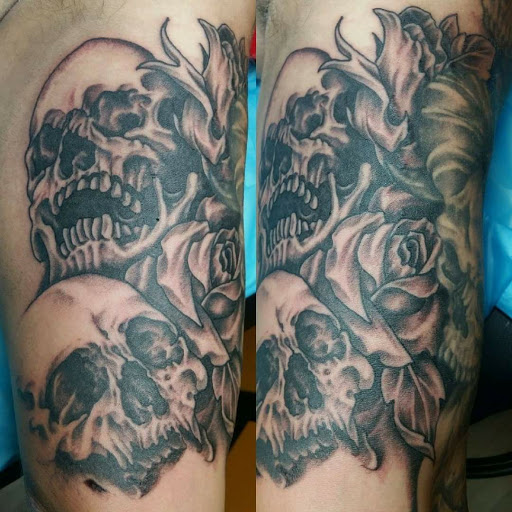 Explore nature sleeve tattoo ideas, creative tattoo ideas in Shreveport, available at The Body Electric