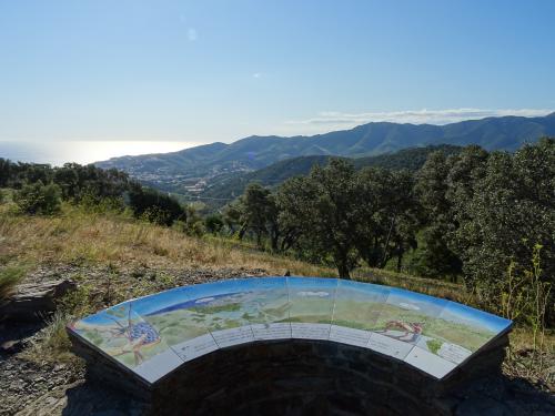 attractions Table d’orientation du col de Lagastère Banyuls-sur-Mer