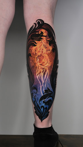 Explore mirror tattoo ideas, creative tattoo ideas in Culver City, available at Art Collector Tattoo