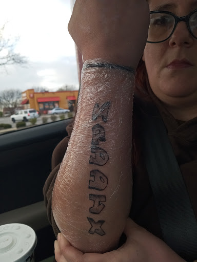 Explore arm flower tattoo ideas, creative tattoo ideas in Lexington, available at LexInk Tattoo