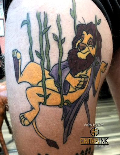 Explore men's neck tattoo ideas, creative tattoo ideas in Kansas City, available at Enova Ink