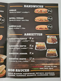 Menu / carte de L'As du Kebab à Saint-Marcel