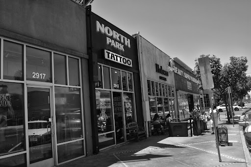 Explore tim burton tattoo sleeve ideas, creative tattoo ideas in San Diego, available at North Park Tattoo Parlour