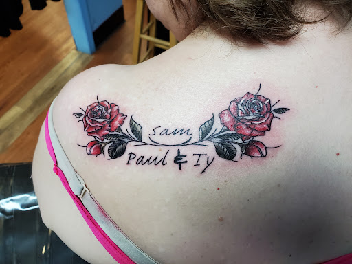 Explore christian tattoo ideas, creative tattoo ideas in Lafayette, available at Crown & Anchor Tattoos