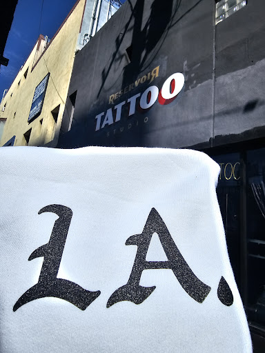 Explore sticker tattoo ideas, creative tattoo ideas in Los Angeles, available at Reservoir Tattoo Studio