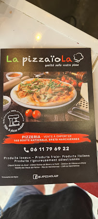 Carte du La Pizzaiola à Marchiennes