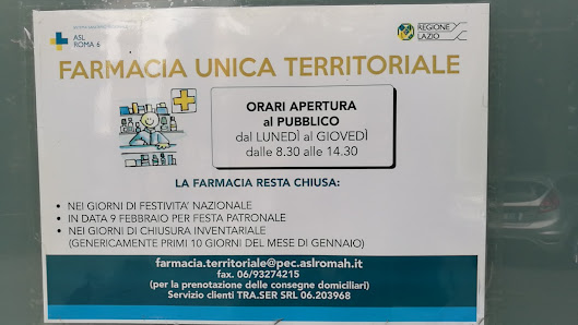 Farmacia unica territoriale Usl Roma 6 00040 Ariccia RM, Italia