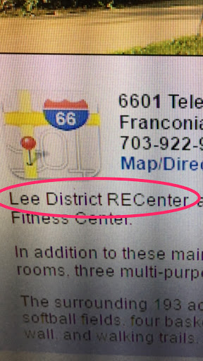 Gym «Lee District RECenter», reviews and photos, 6601 Telegraph Rd, Alexandria, VA 22310, USA