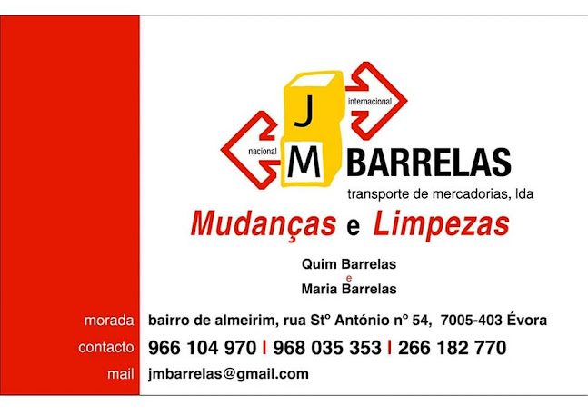 Avaliações doJ. M. Barrelas - Transportes De Mercadorias, Lda. em Évora - Serviço de transporte