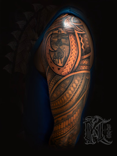 Explore eagles tattoo ideas, creative tattoo ideas in Honolulu, available at Sacred Art Tattoo Waikiki