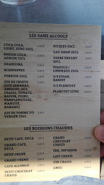 Café Brasserie Le Cap Horn à Île-aux-Moines - menu / carte