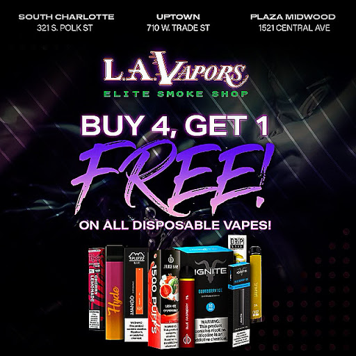 Tobacco Shop «LA Vapors Elite Smoke Shop», reviews and photos, 321 S Polk St #2e, Pineville, NC 28134, USA