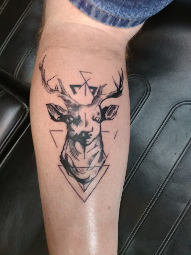 Explore mechanic sleeve tattoo ideas, creative tattoo ideas in Royston, available at Mad Tatter Tattoos