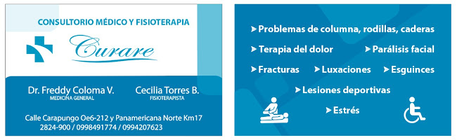Opiniones de CURARE Consultorio Médico y Fisioterapia en Quito - Médico
